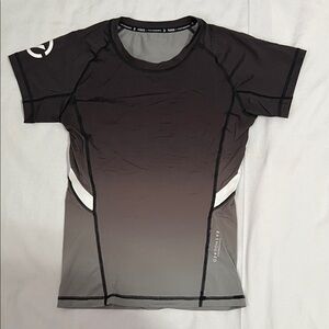 Virus Women's Short Sleeve Rash Guard in Black, Gray and White